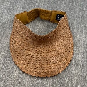 Brown woven Visor